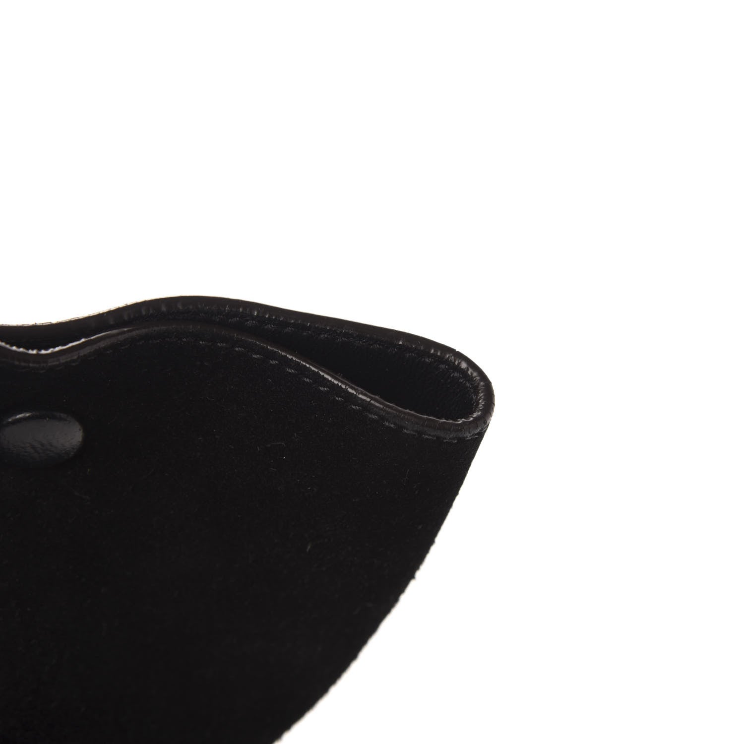 Celine Drummed Calfskin Suede Small Trapeze Black 11 of 13