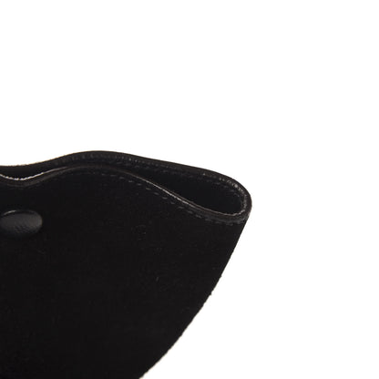 Celine Drummed Calfskin Suede Small Trapeze Black 11 of 13