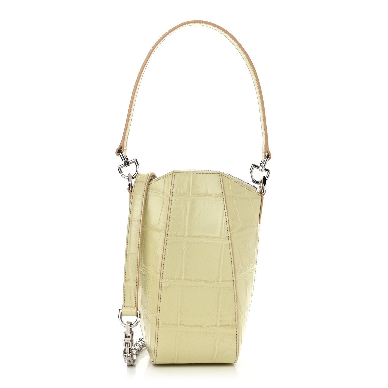 Givenchy Calfskin Crocodile Embossed Mini Vertical Antigona Natural 1 of 11