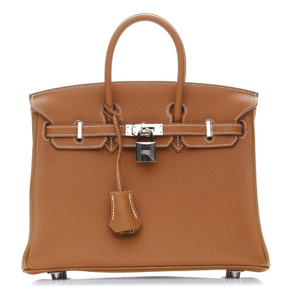 Hermes Togo Birkin 25 Gold 1 of 26