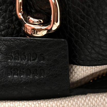 Gucci Pebbled Calfskin Medium Soho Chain Shoulder Bag Black 7 of 11