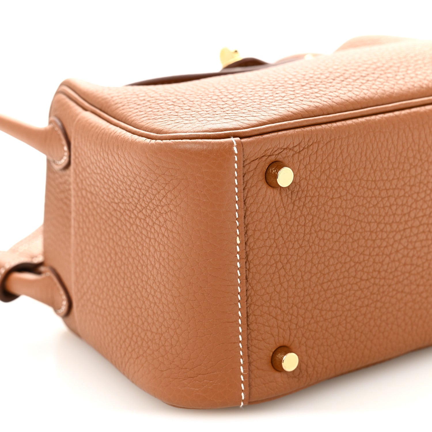 Hermes Taurillon Clemence Mini Lindy 20 Gold 9 of 10