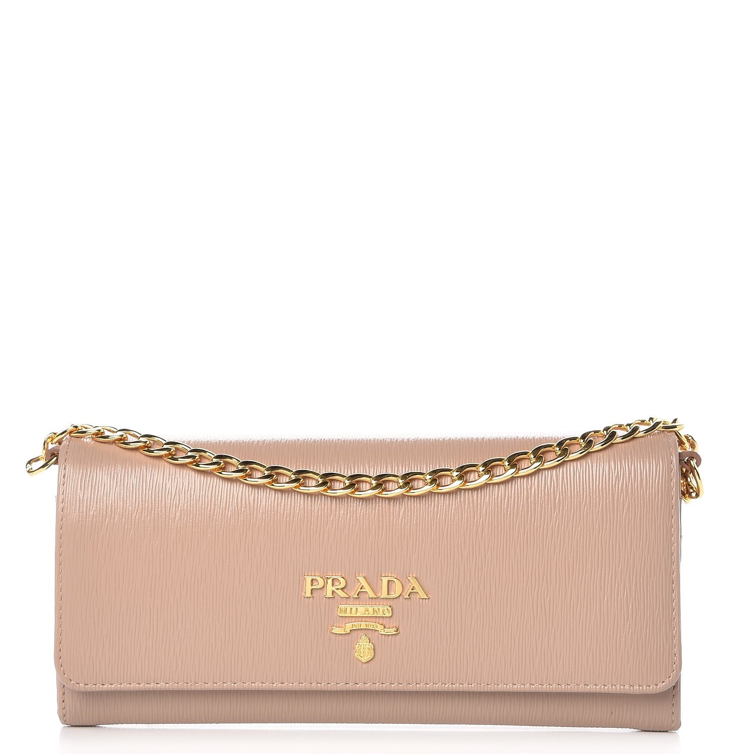 Prada Vitello Move Oro Chain Wallet Cammeo 1 of 7