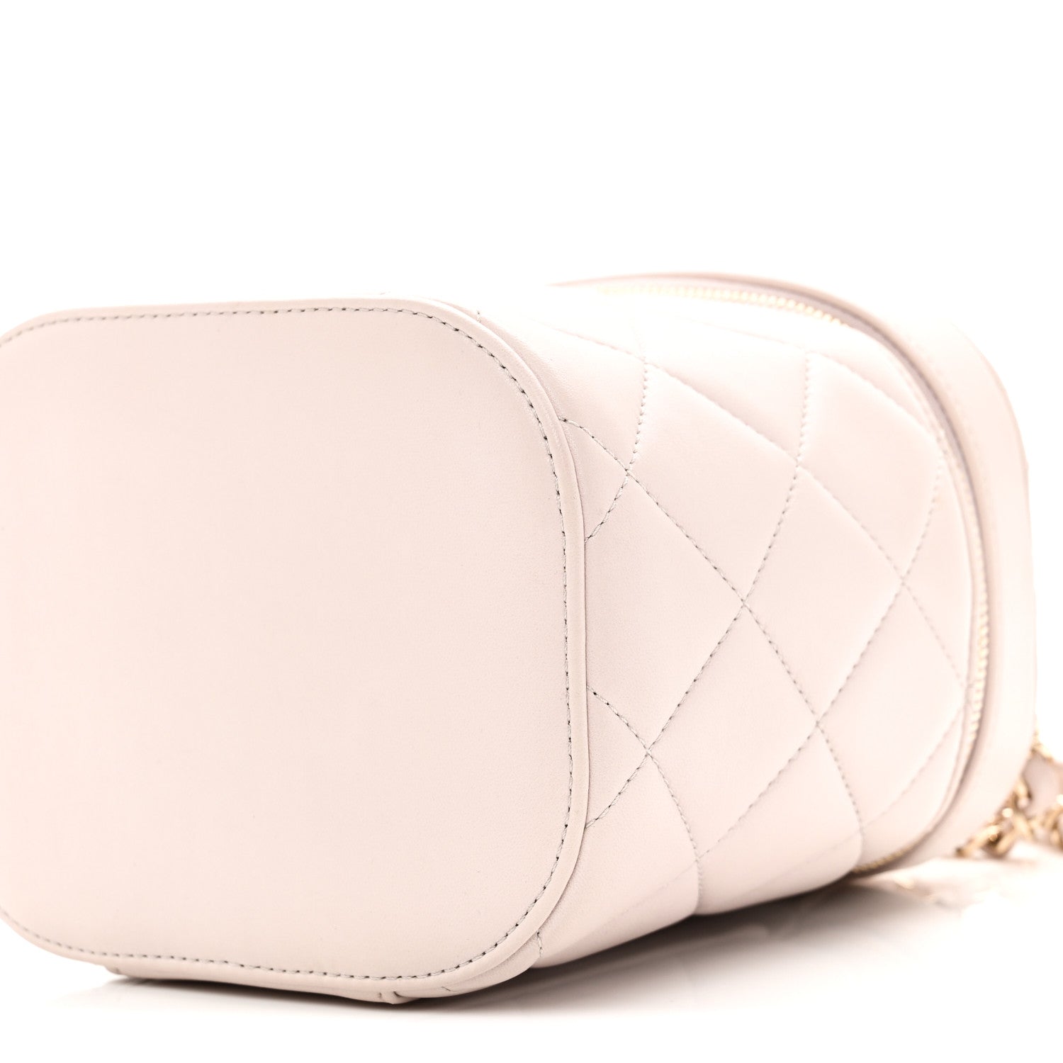 Chanel Lambskin Quilted Trendy Vanity Case Lilac 1831893