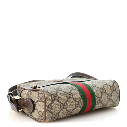 Gucci GG Supreme Monogram Web Mini Ophidia Shoulder Bag Brown 4 of 10