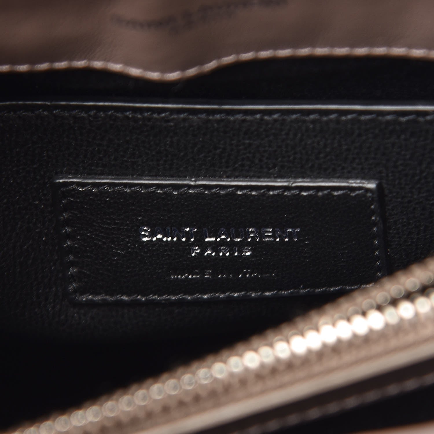 Saint Laurent Calfskin Y Quilted Monogram Small Loulou Chain Satchel Mink 7 of 9