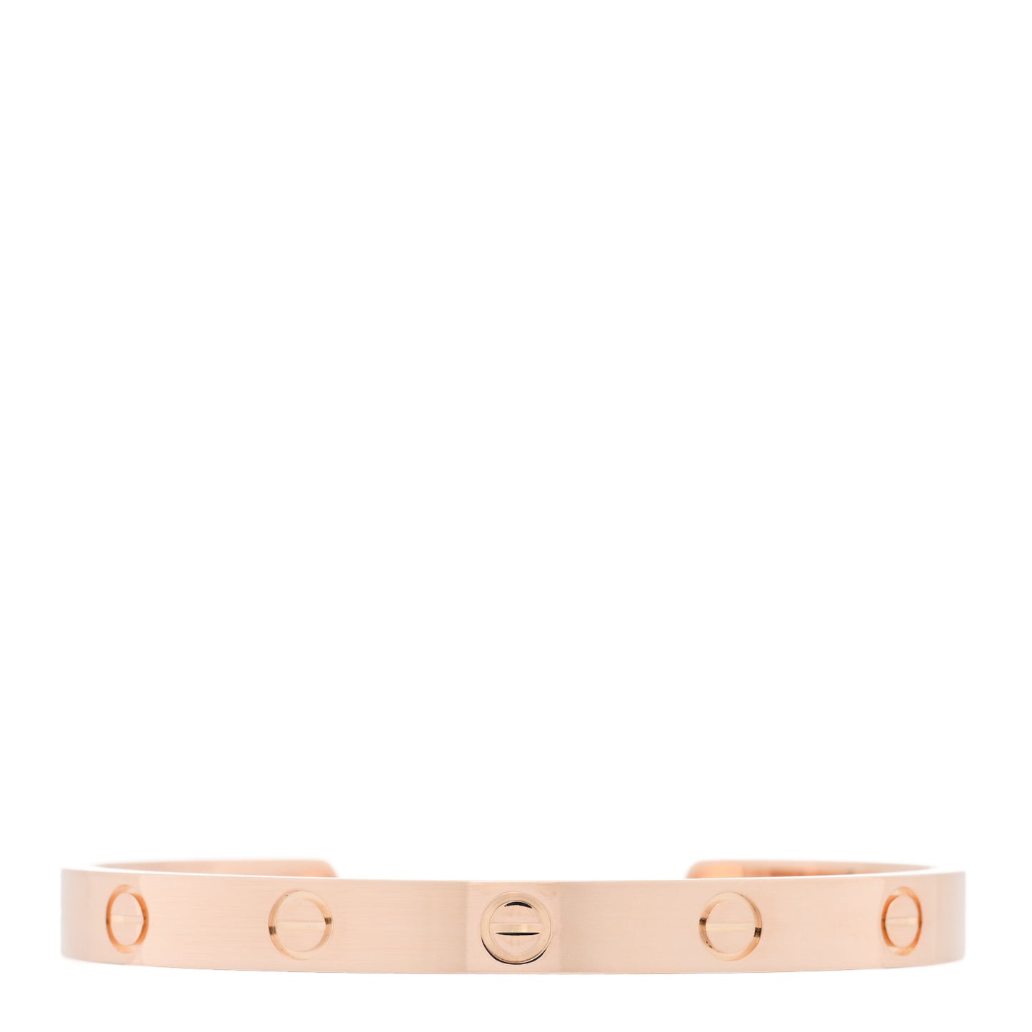 18K Pink Gold LOVE Cuff Bracelet 17