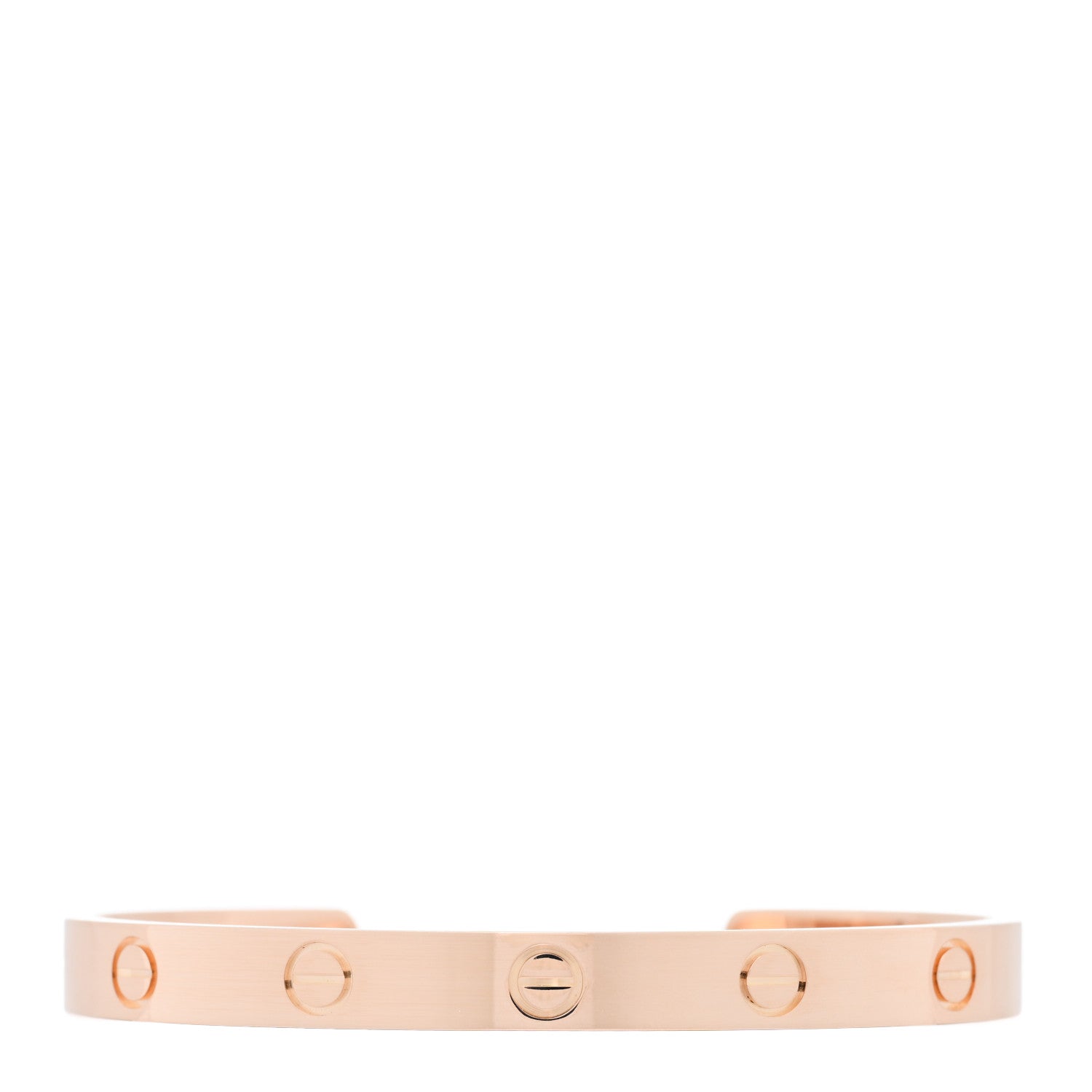 Cartier 18K Pink Gold LOVE Cuff Bracelet 17 1 of 3