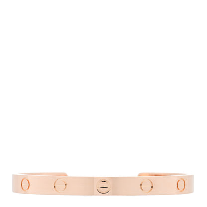 Cartier 18K Pink Gold LOVE Cuff Bracelet 17 1 of 3