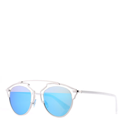 Christian Dior Mirrored So Real Sunglasses Crystal Silver White 1 of 11