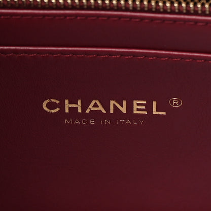 Chanel Shiny Lambskin Quilted Small Daily Friend Flap Black 6 of 13