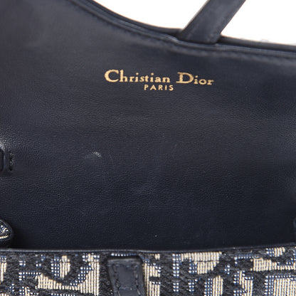 Christian Dior Oblique Nano Saddle Chain Pouch Blue 7 of 8