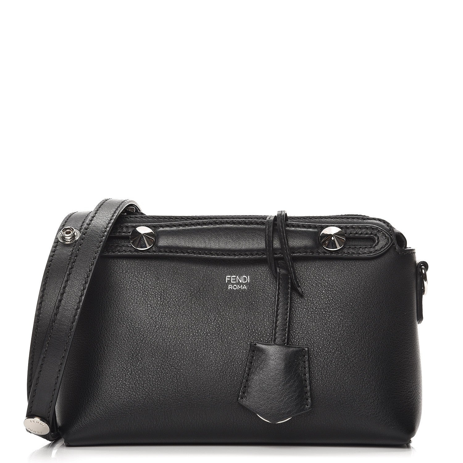 Fendi Vitello Dolce Mini By The Way Boston Bag Black 1 of 8