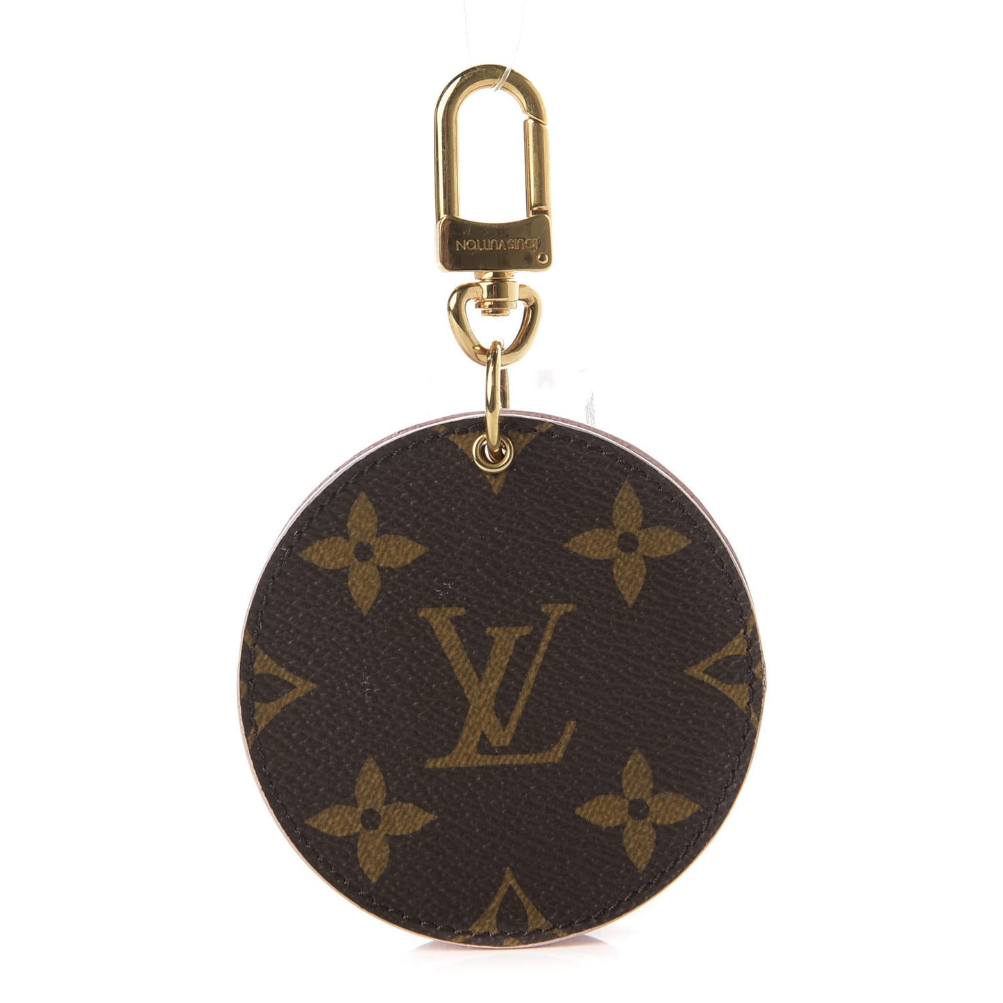 Monogram LV Mirror Bag Charm Key Holder Rose Ballerine