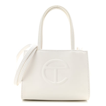 Telfar Vegan Leather Small Shopping Bag White 1 of 7