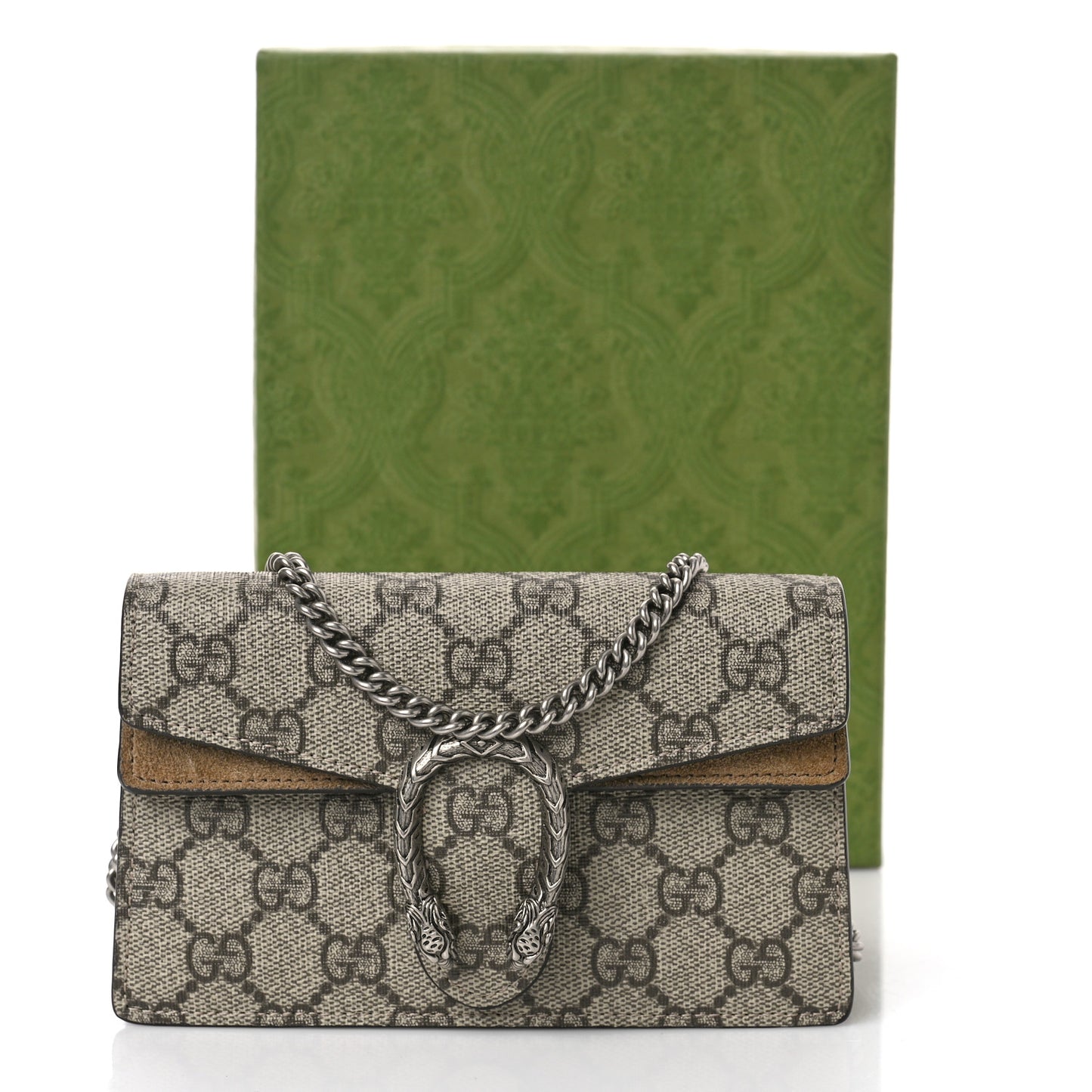 GG Supreme Monogram Super Mini Dionysus Shoulder Bag Taupe