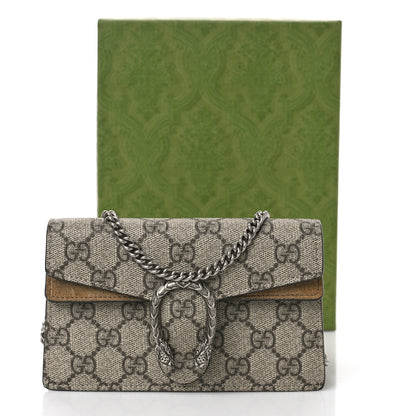 Gucci GG Supreme Monogram Super Mini Dionysus Shoulder Bag Taupe 9 of 9