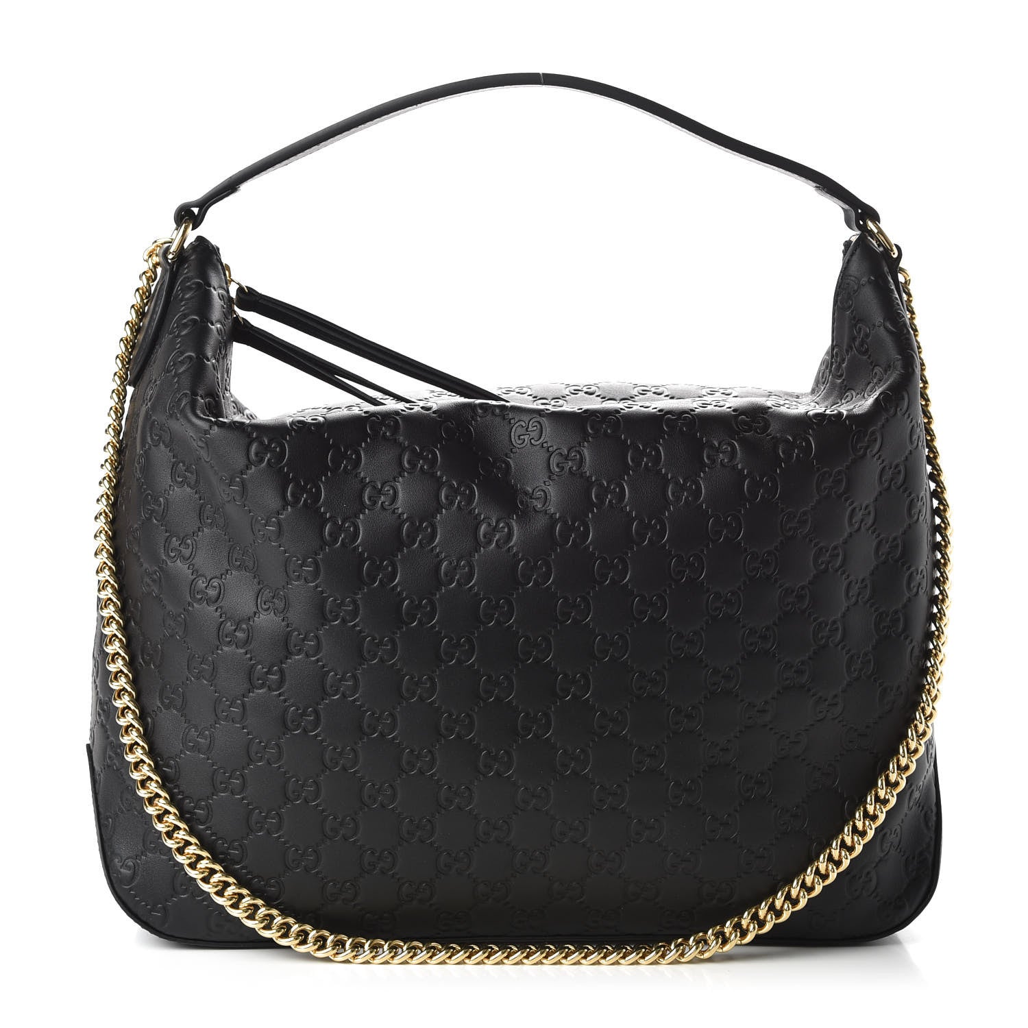 Gucci Guccissima Signature Large Linea A Hobo Black 1 of 10