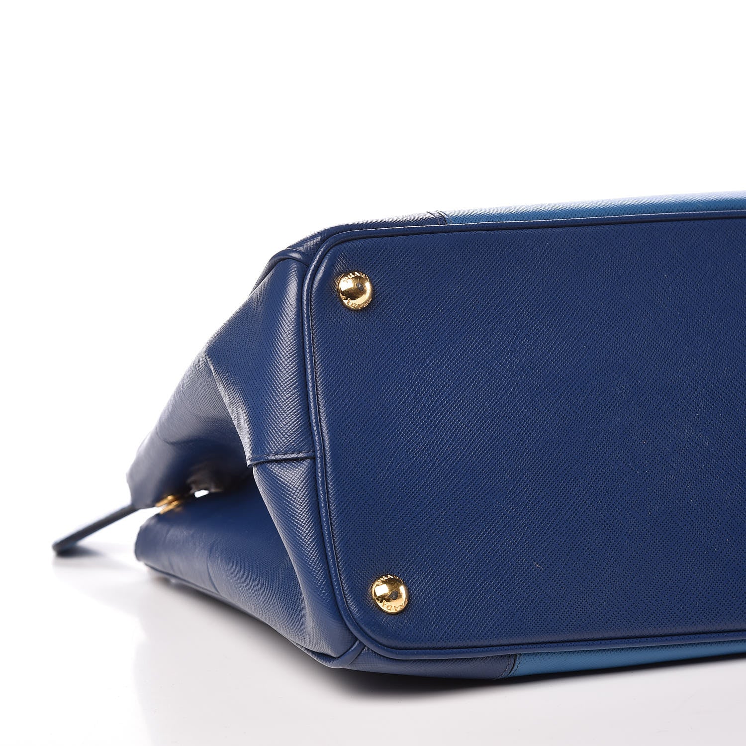 Prada Saffiano Lux Colorblock Medium Galleria Double Zip Tote Bluette Cobalto 11 of 13