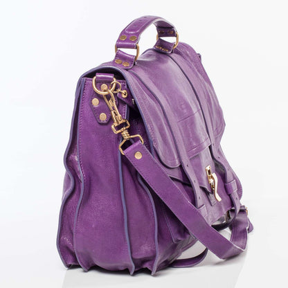 Proenza Schouler Lambskin PS1 Large Satchel Plum 4 of 9