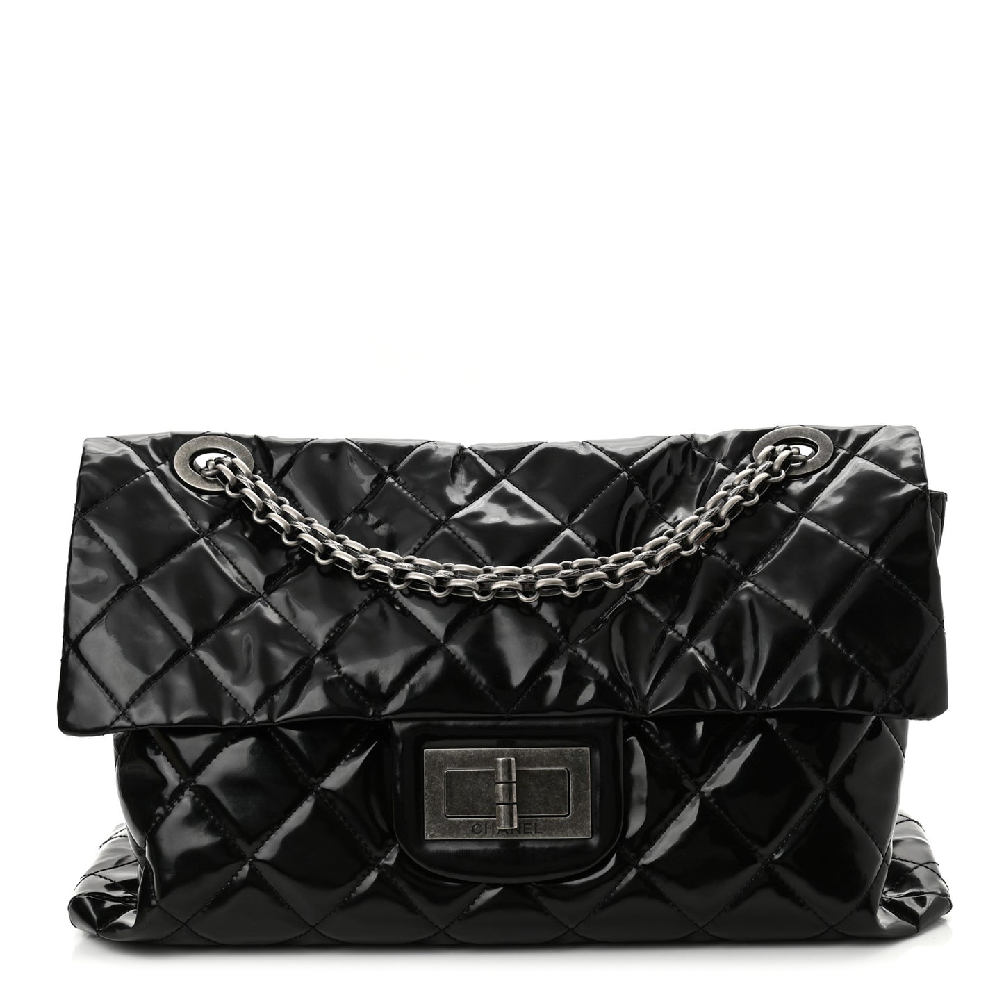 Vinyl Quilted XXL Reissue Flap Black