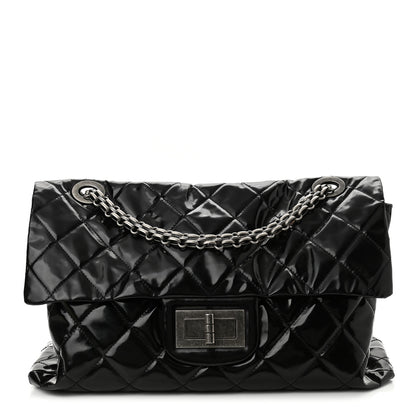 Chanel Vinyl Quilted XXL Reissue Flap Black 1 of 9