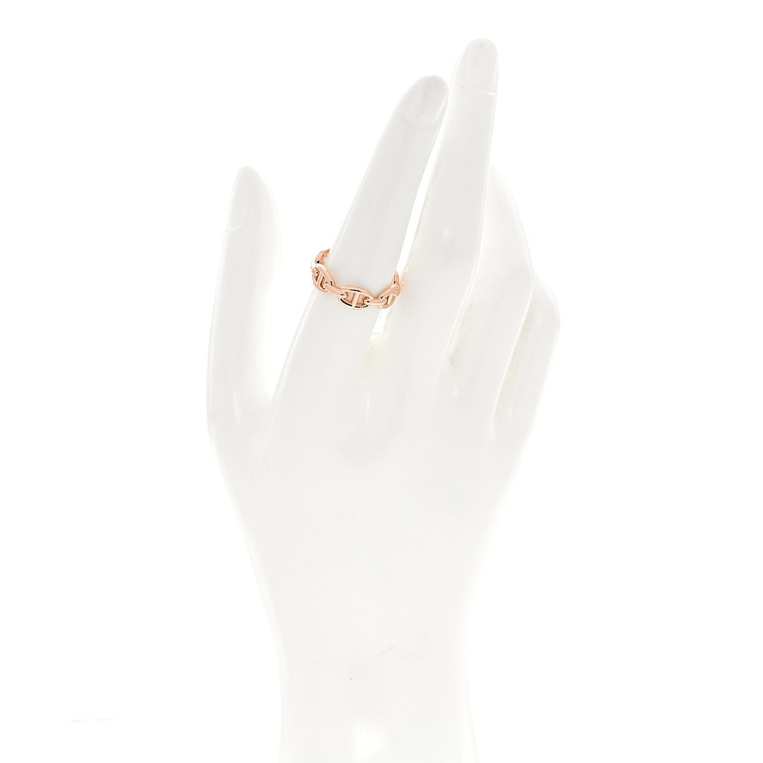 18K Rose Gold PM Chaine d'Ancre Enchainee Ring 56/7.5