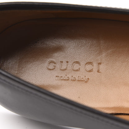 Gucci Calfskin Womens Jordaan Loafers 35.5 Black 6 of 13