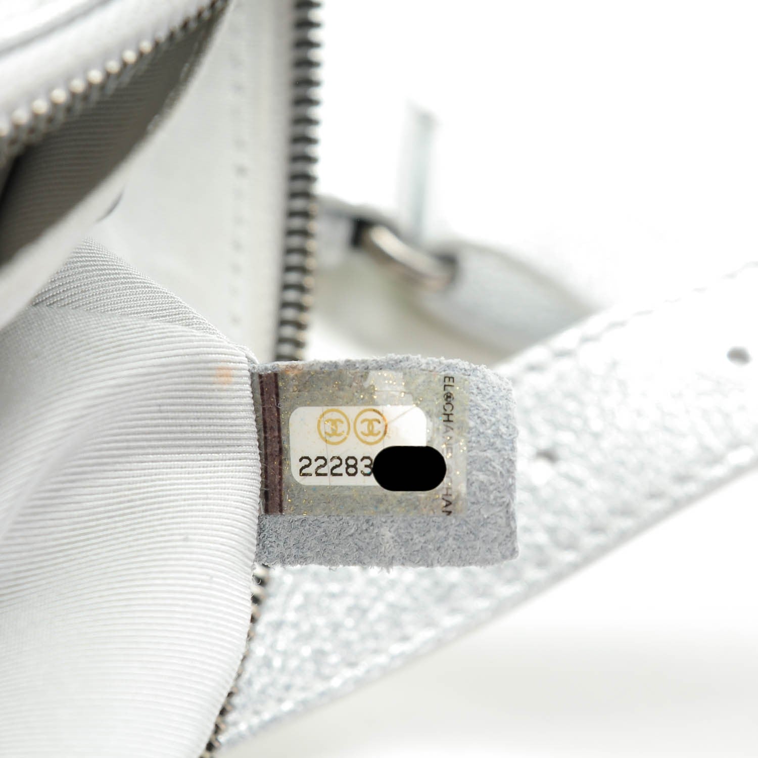 Chanel Metallic Grained Calfskin Quilted Casual Rock Waist Bag Fanny Pack Silver 7 of 7