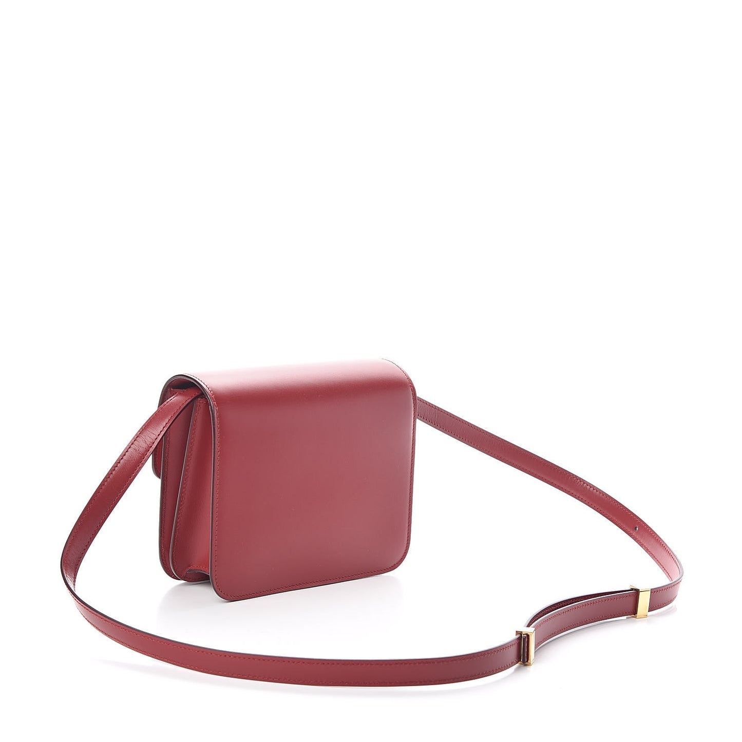 Box Calfskin Teen Classic Box Flap Bag Red