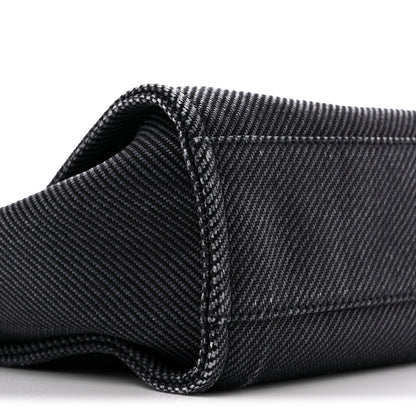 Chanel Mixed Fibers Calfskin Small Deauville Tote Black 8 of 12