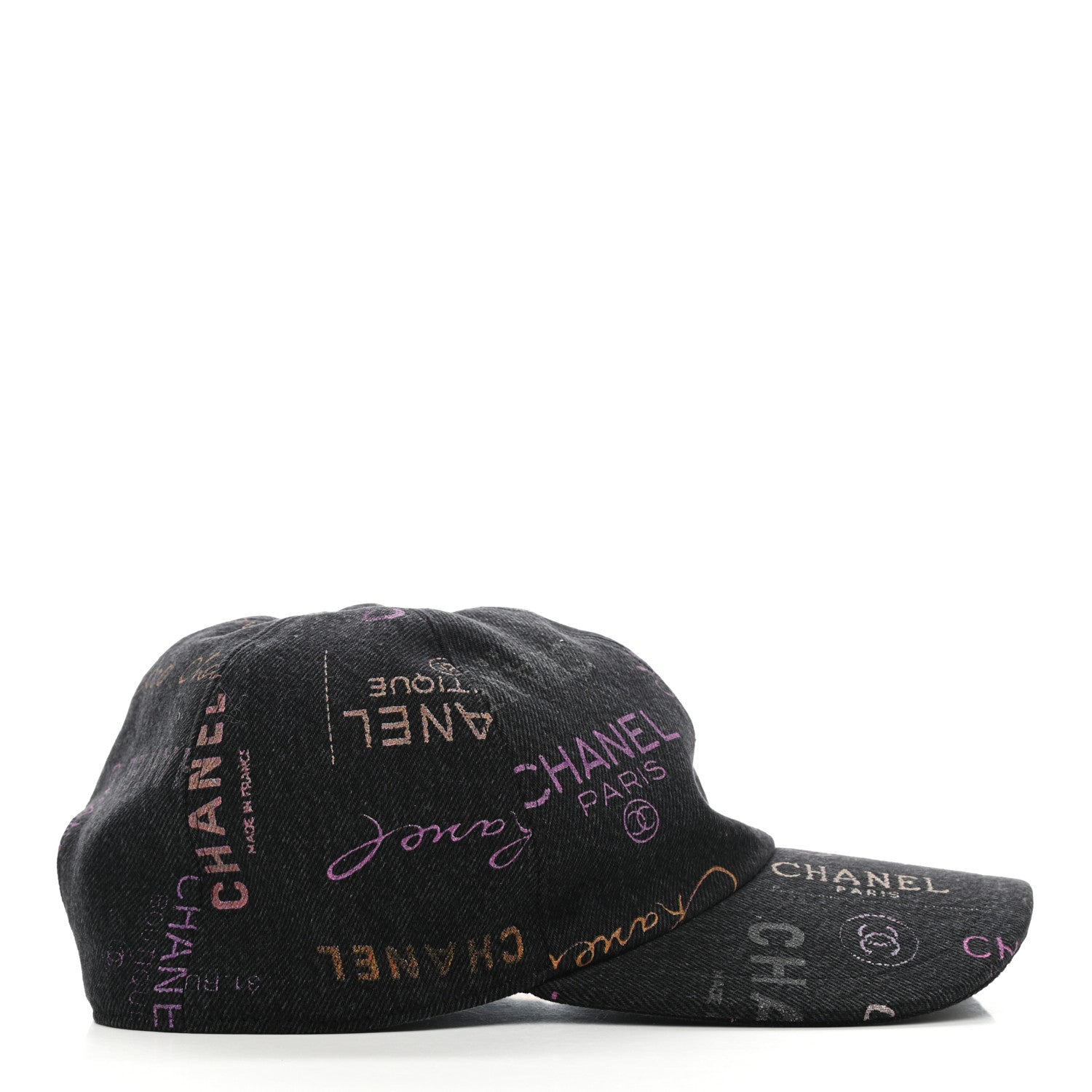 Chanel Denim Mood Cap Hat Black 5 of 8