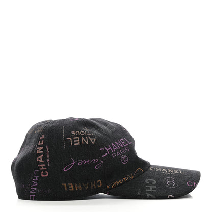 Chanel Denim Mood Cap Hat Black 5 of 8