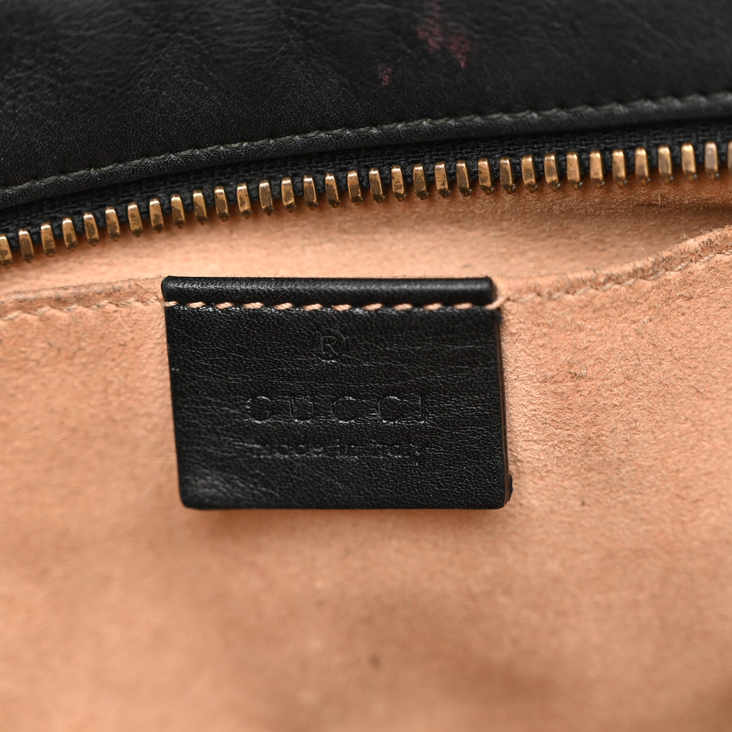 Gucci Calfskin Matelasse Small GG Marmont Chain Shoulder Bag Black 6 of 12