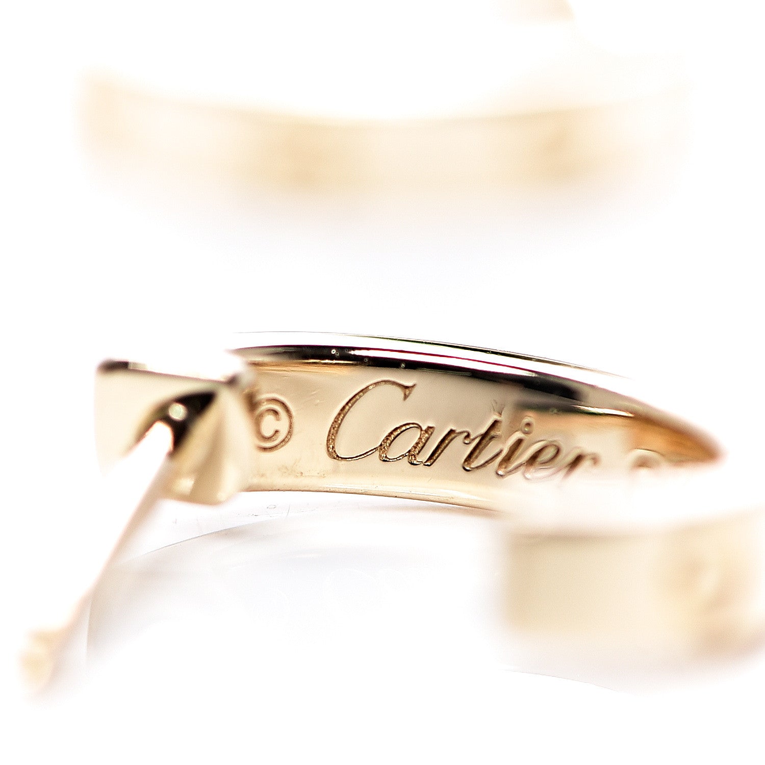 Cartier 18K Yellow Gold Small LOVE Hoop Earrings 4 of 7