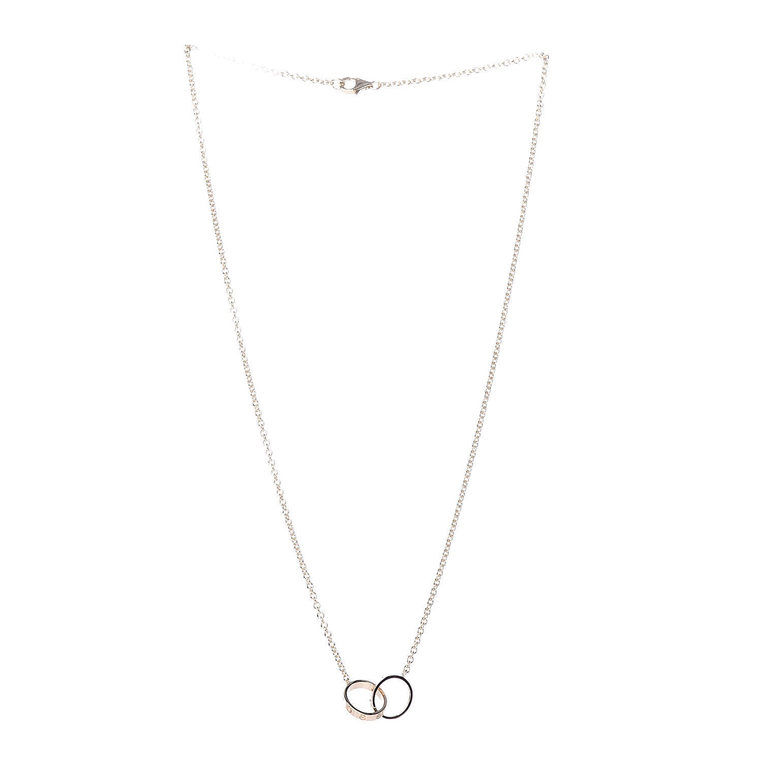 Cartier 18K Yellow Gold Interlocking LOVE Necklace 3 of 5