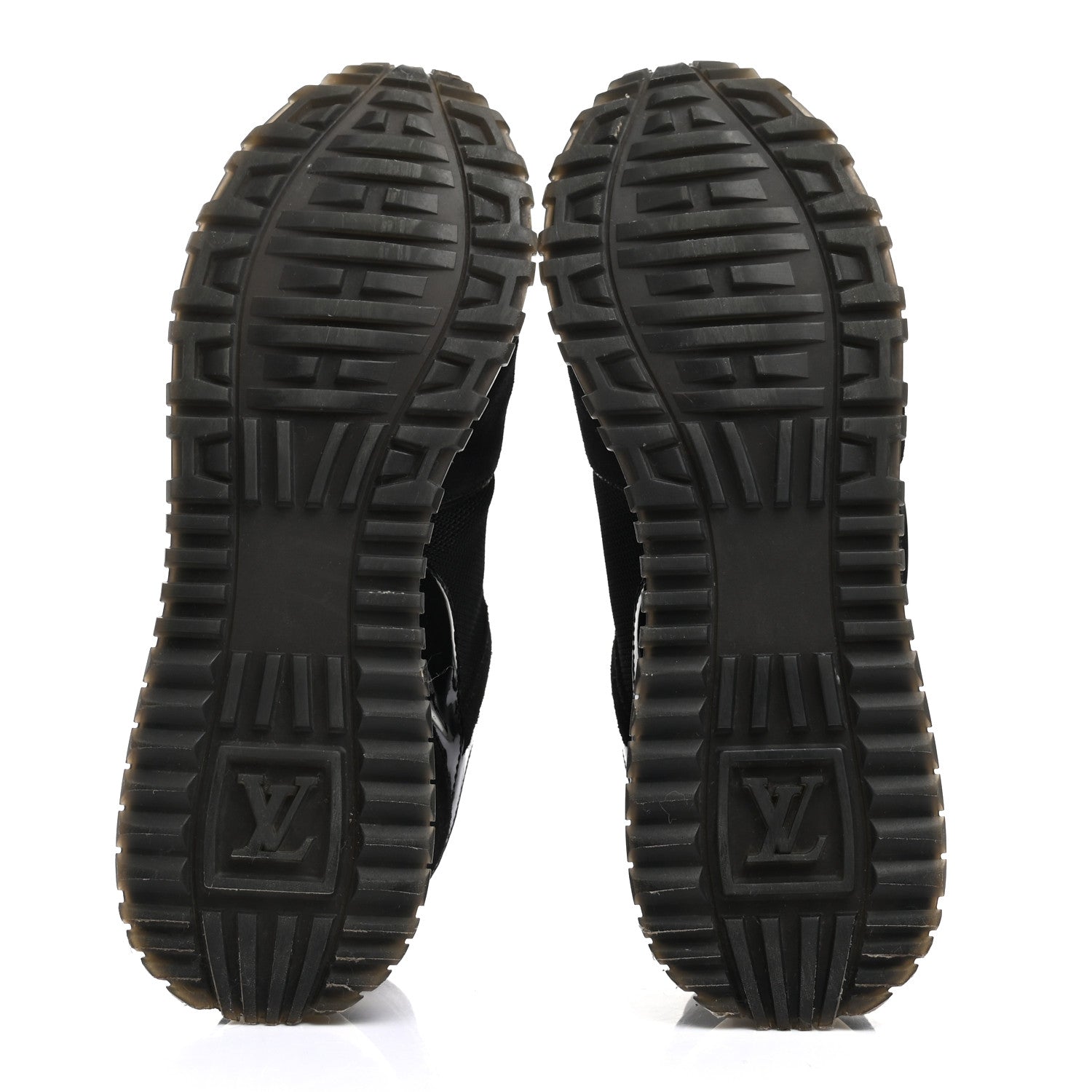 Louis Vuitton Suede Monogram Run Away Sneakers 37.5 Black 5 of 8