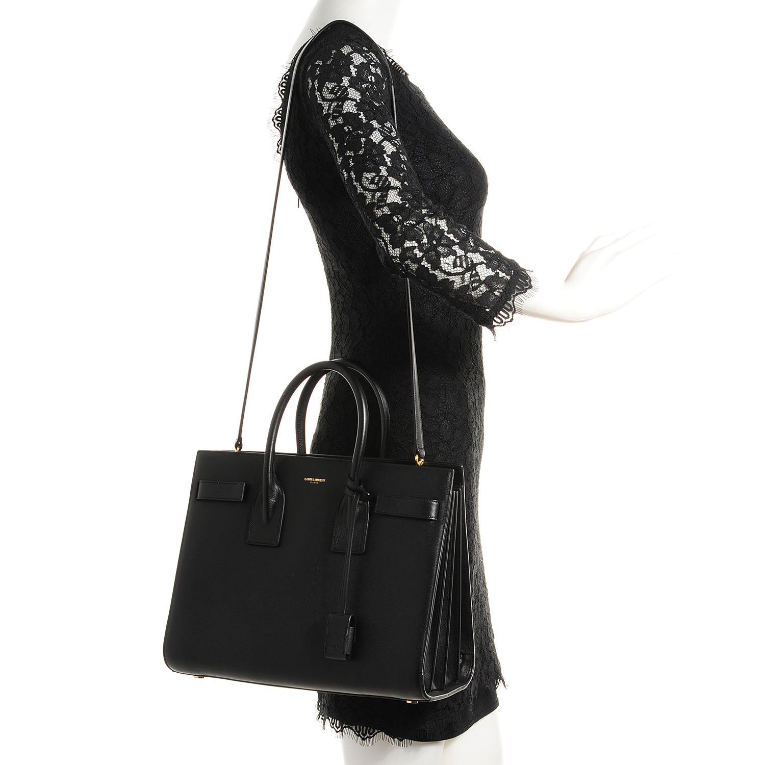 Saint Laurent Calfskin Small Sac De Jour Black 2 of 6