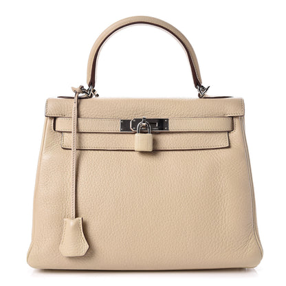 Hermes Taurillon Clemence Kelly Retourne 28 Parchemin 1 of 17