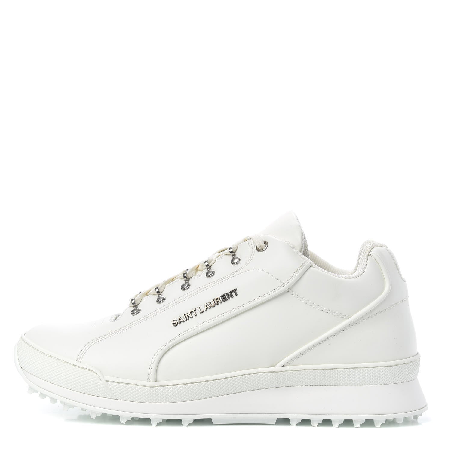 Saint Laurent Calfskin Jump Low Top Sneakers 41 Optic White 1 of 8