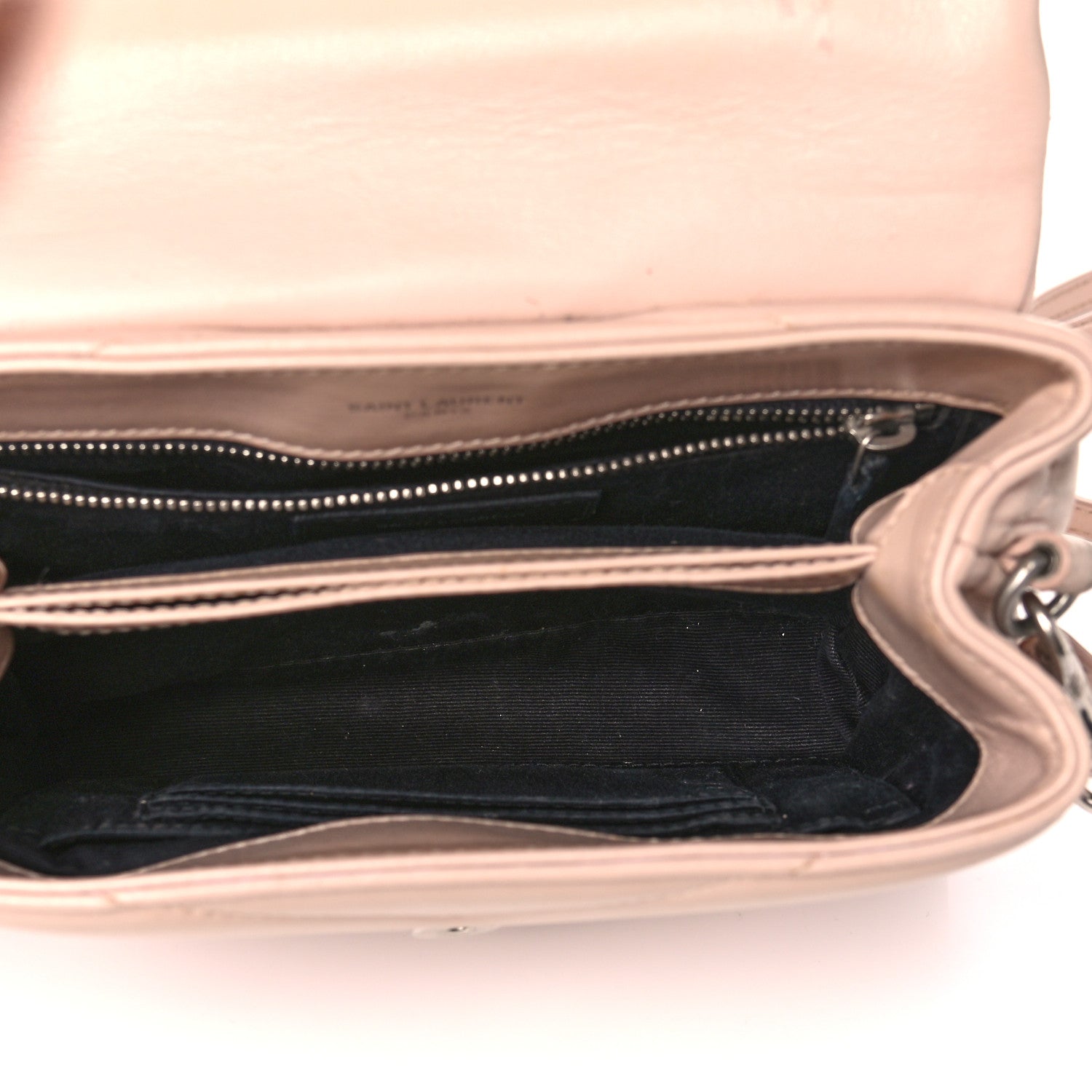 Saint Laurent Calfskin Y Quilted Monogram Toy Loulou Crossbody Bag Marble Pink 7 of 19