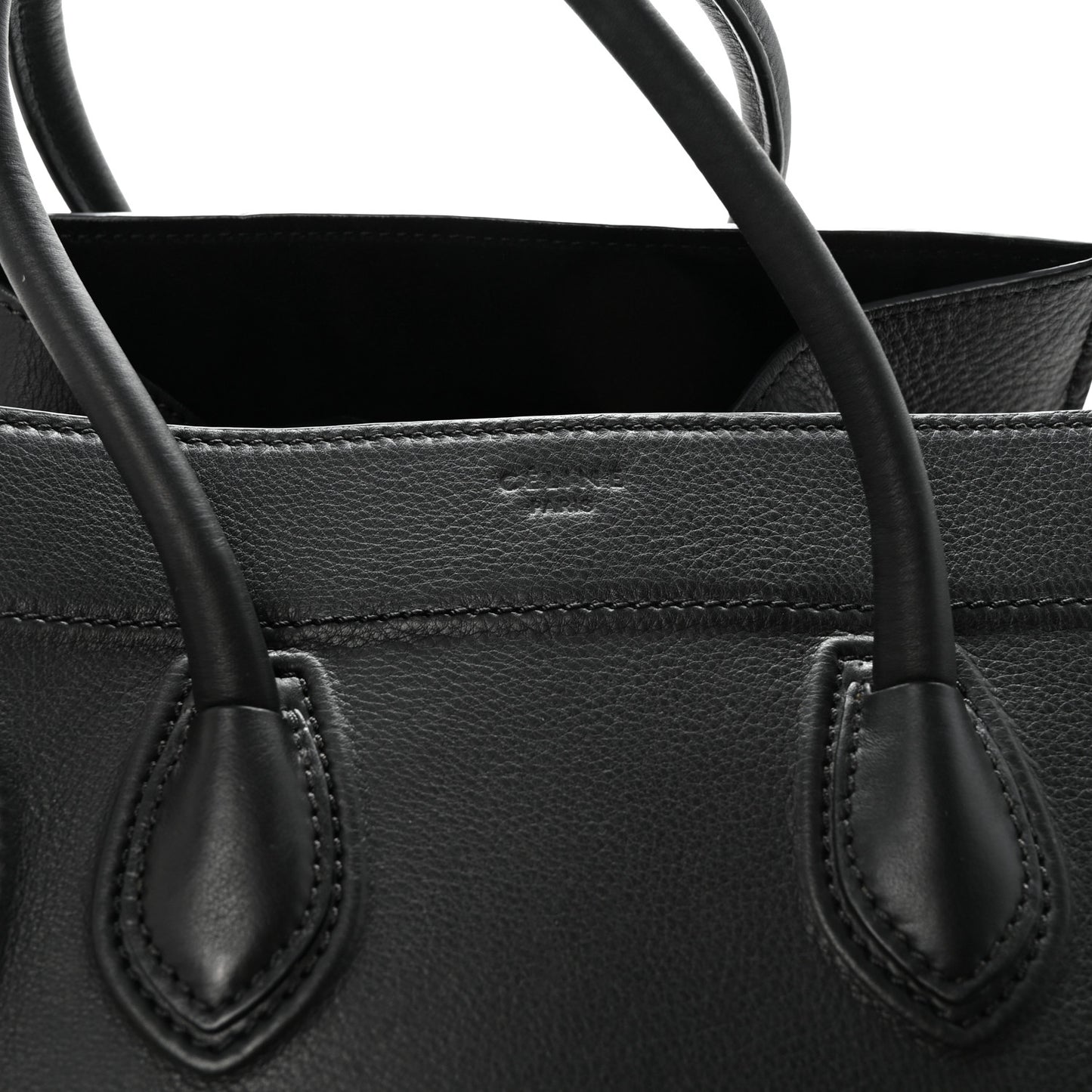 Supple Calfskin Medium Phantom Luggage Black
