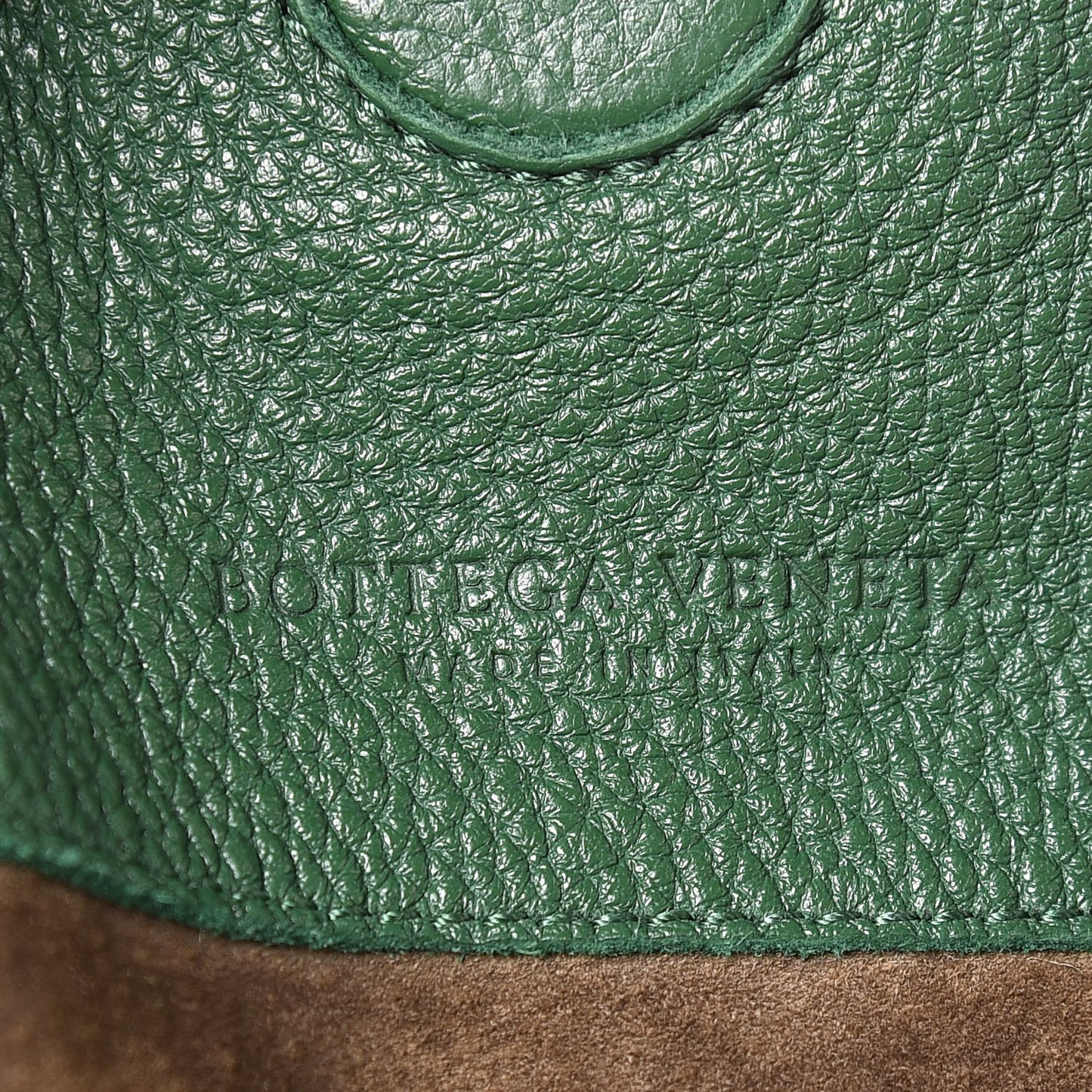 Washed Cervo Deerskin Large Hobo Green