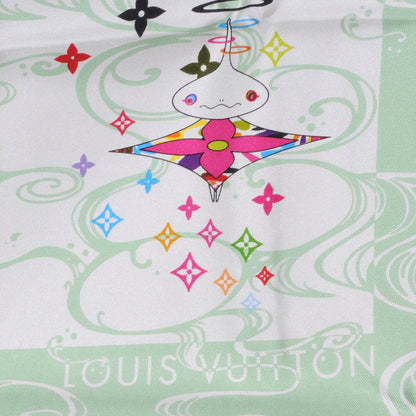 Louis Vuitton Silk Murakami Multicolor Boyfriend Wave Scarf 1 of 6