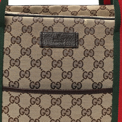 Gucci Monogram Web Carry On Tote Dark Brown 8 of 12