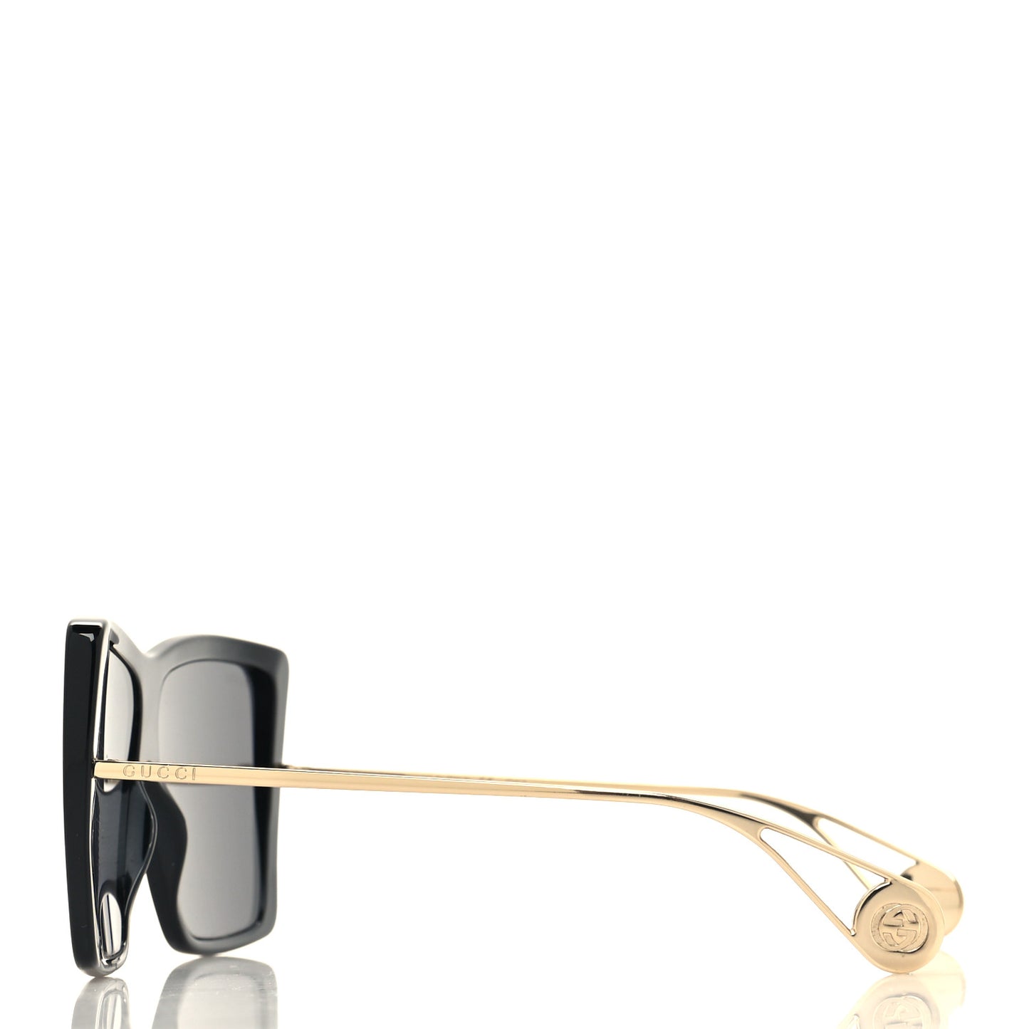 Acetate Oversize Square Frame GG0434S Sunglasses Black