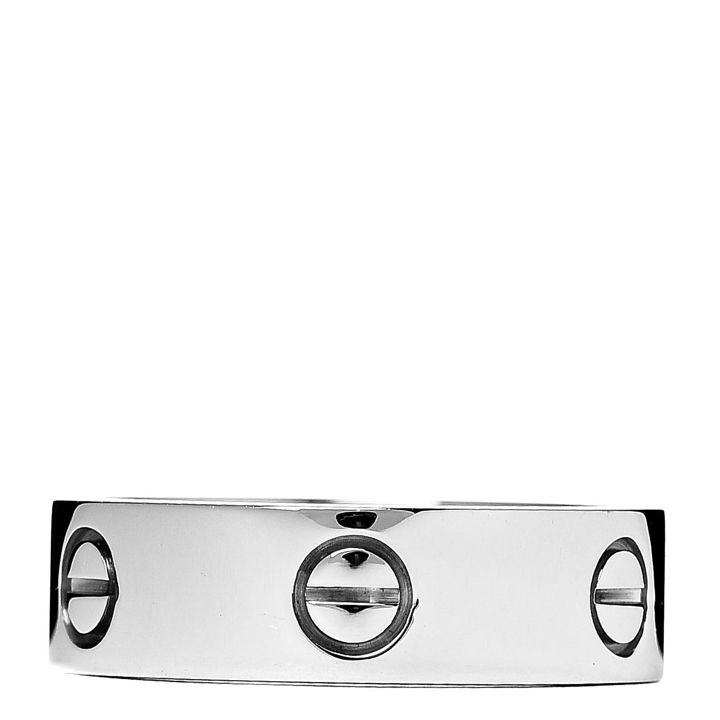18K White Gold 5.5mm LOVE Ring 58 8.25
