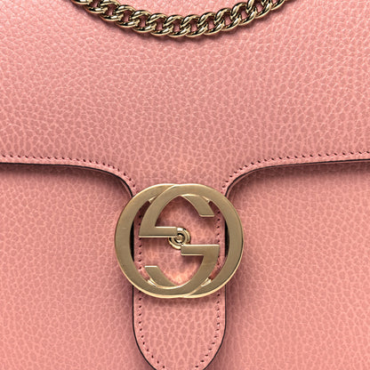 Gucci Dollar Calfskin Interlocking G Shoulder Bag Soft Pink 11 of 12