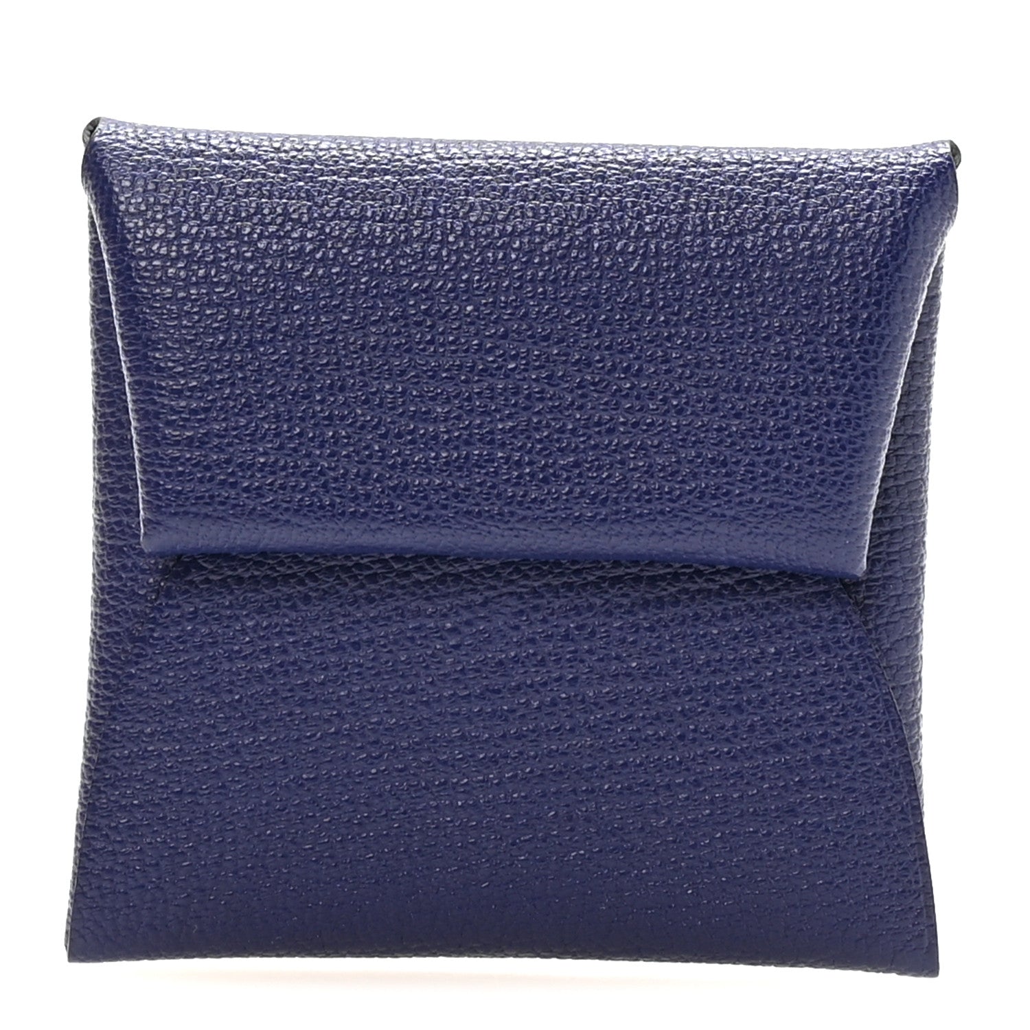 Hermes Chevre Mysore Bastia Coin Purse Bleu Encre 1 of 8