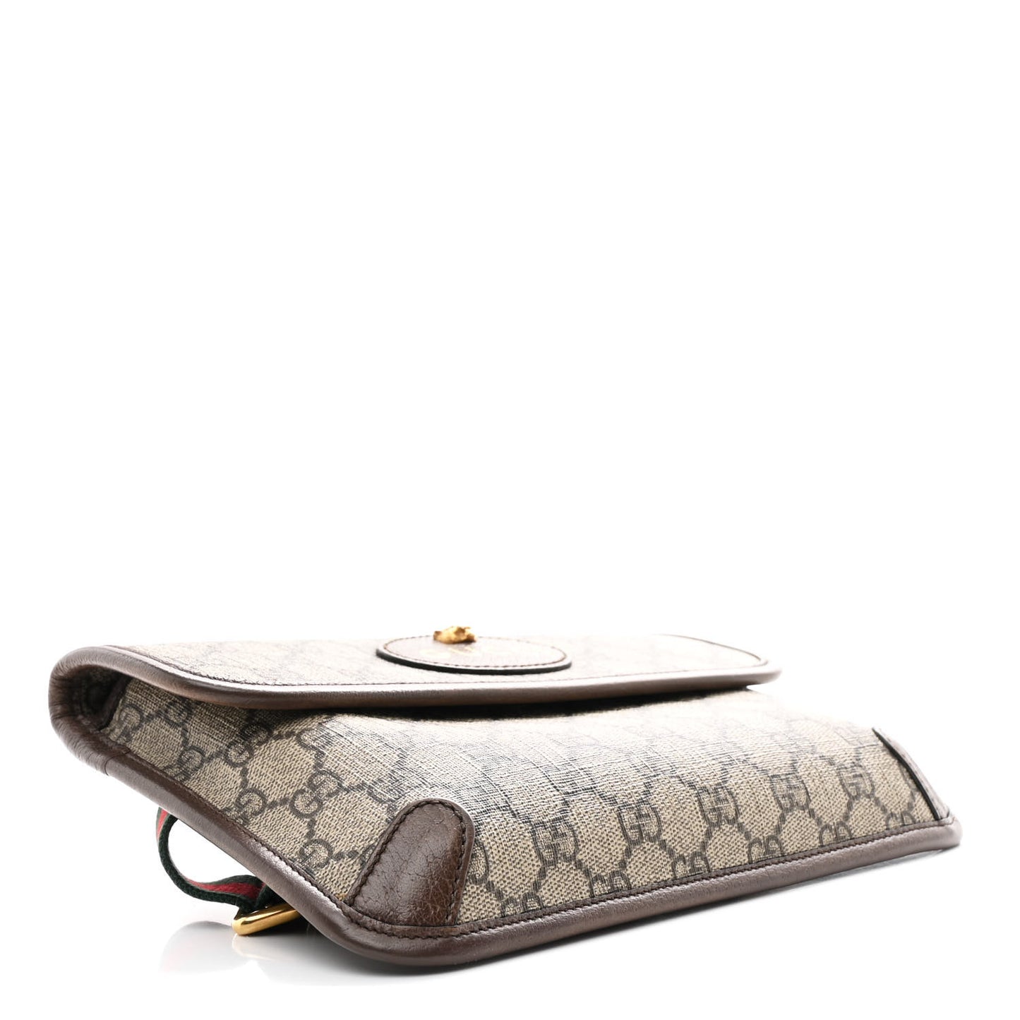 GG Supreme Monogram Neo Vintage Web Belt Bag Brown